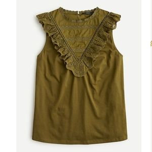 J Crew Eyelet Tank